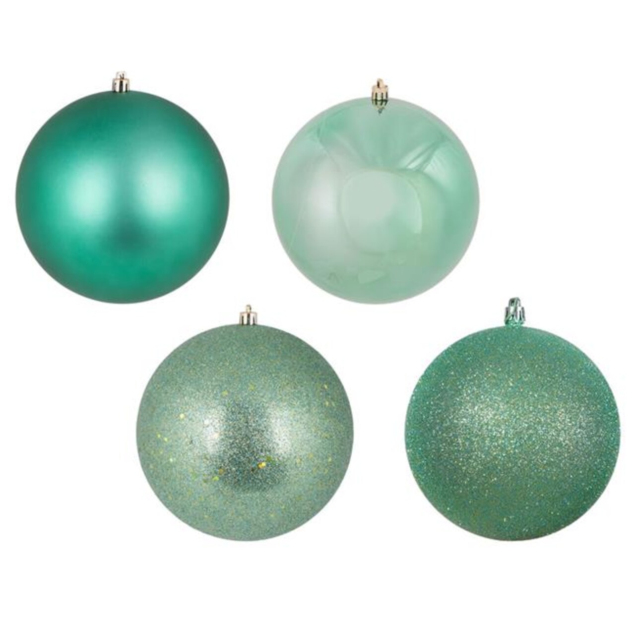 1 in. Seafoam Assorted Ball Ornament 2 Boxes of 18